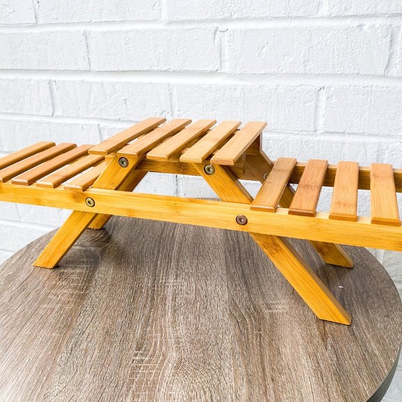 Wooden Three Tier Planter Stand - Picture 3 of 7